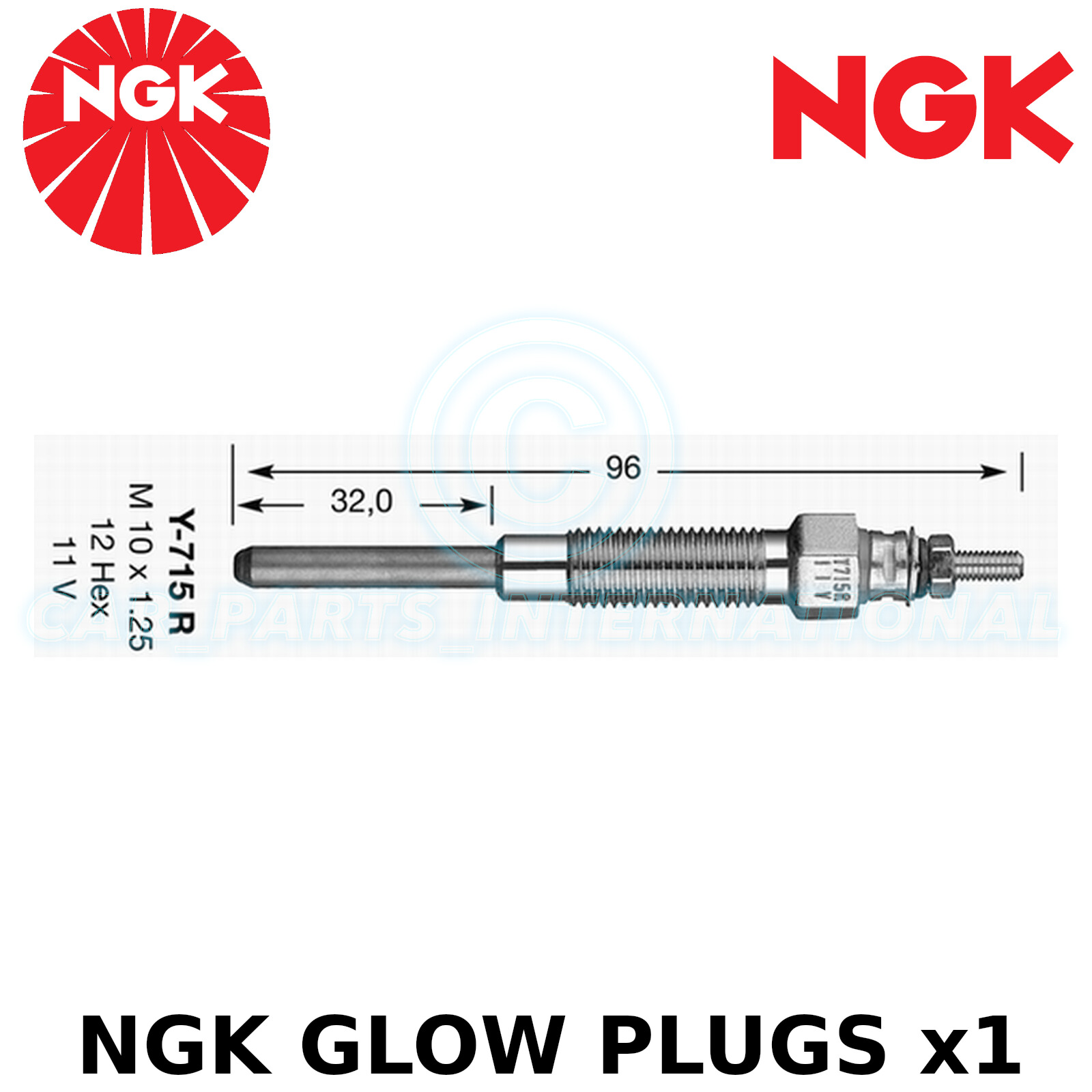 NGK Glow Plug For Toyota Hiace MK IV Box 2.4 TD (199506) eBay